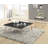 Maggie 22" Black Faux Marble End Table-241126979