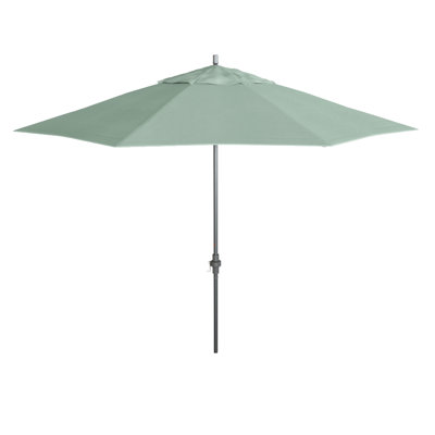 Sunbrella - Parasol de patio gris 11 pi