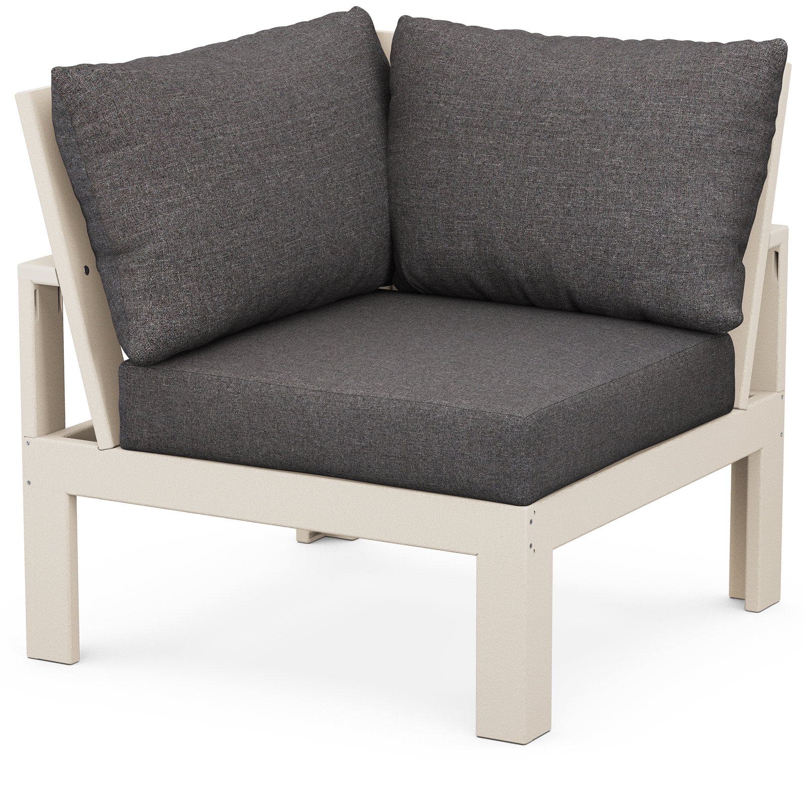 Edge Patio Lounge Chair, Ash Charcoal Revolution®, Sand