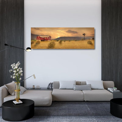 August Grove® Deiter, Lori Gallery Wrapped Canvas Art Titled: Workin the Farm