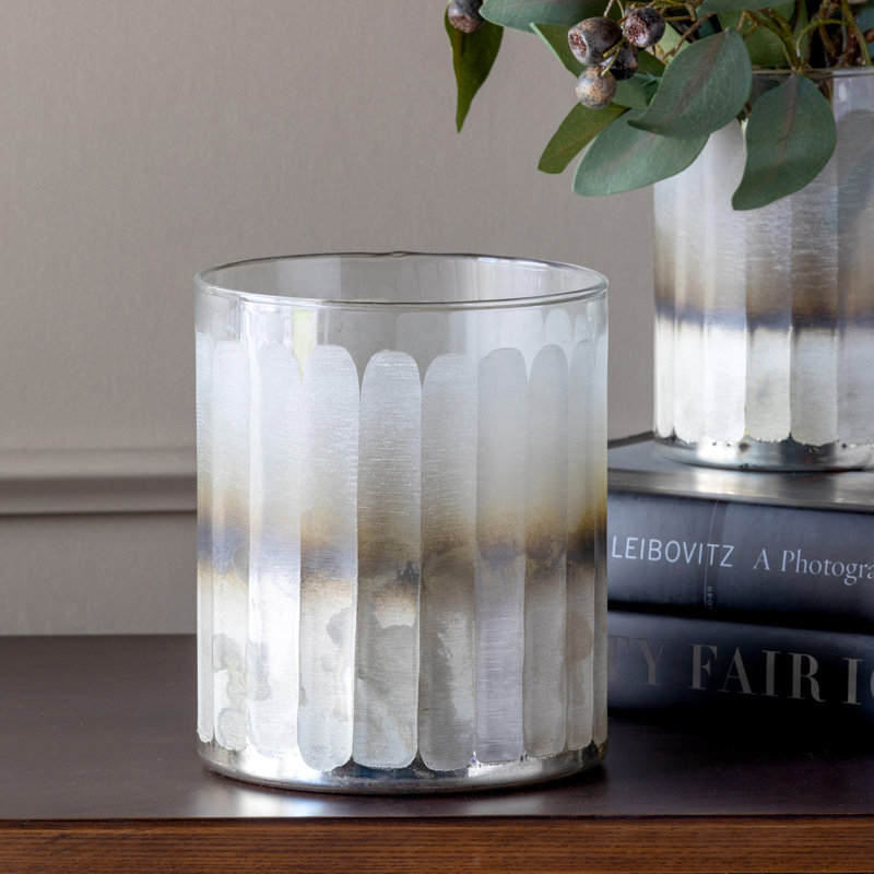 Votive Candle Holder, 7.25" H x 6" W x 6" D