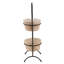 34.7'' H 2-Tier Indoor Planter Stand with Wooden Planter Pots, Decorative Planter for Living Room Décor