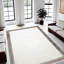 Tapis noir et blanc moelleux avec un contraste audacieux, un tapis moelleux sur mesure_4X6ft-467854177