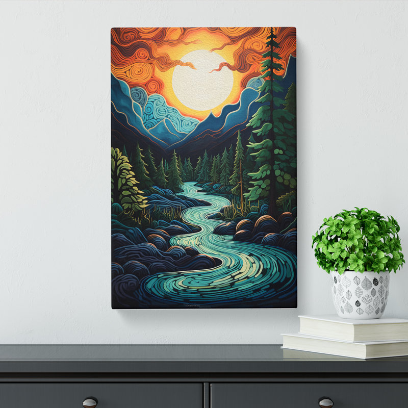 River Symbolism - Wrapped Canvas, 50cm H x 35cm W x 3cm D