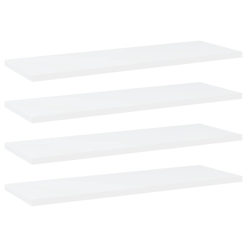 Floating Shelves Wall Shelving Wall Mounted Shelves Display Wall Units, White, 0.6" H x 31.5" W x 7.9" D
