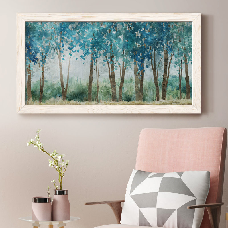 Sunwashed Grove - Peinture sur toile encadrée, Blanc