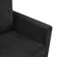 Canapé-lit simple 47,2 po avec canapé-lit, matelas pliable, table d'appoint pliable, pochette de rangement latérale et deux ports USB pour le salon, noir
