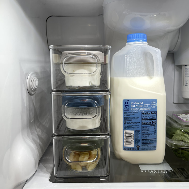 Petite Acrylic Food Storage Fridge Bin