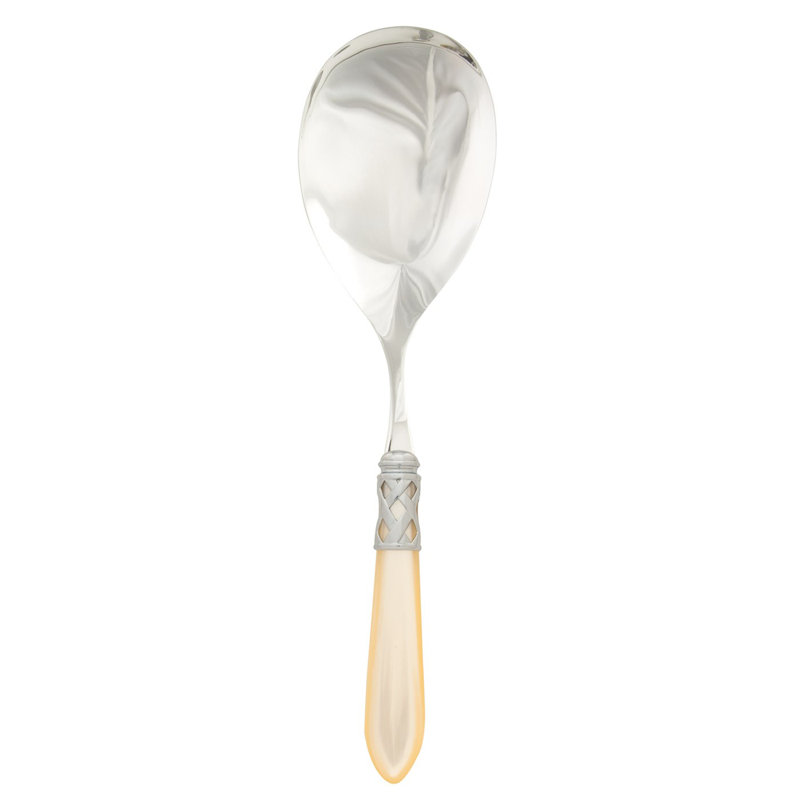Aladdin Stainless Steel Serving Spoon, Ivory