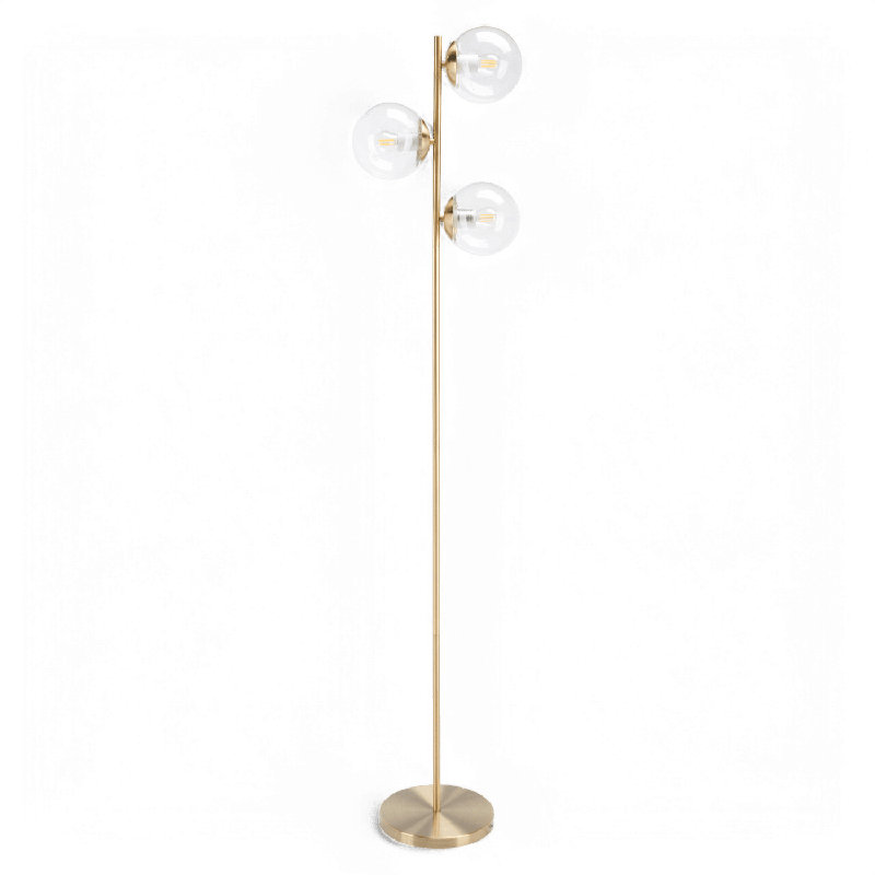 Lampe sur pied Glow, or antique