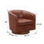 Chaise pivotante à base de bois, chaise de chambre à coucher-1833579869