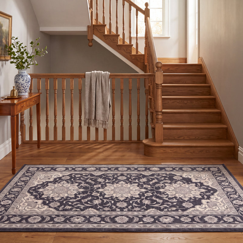Tapis Juniper2 traditionnel persan audacieux, gris ivoire et beige, lavable à la machine, antidérapant, à poils courts, pour l'intérieur et l'extérieur, adapté aux animaux domestiques, idéal pour le salon, la chambre, la salle à manger, l'entrée, le couloir ou le bureau.