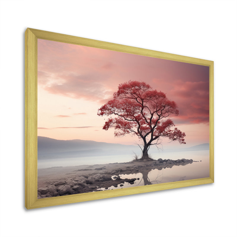 «Sky Ephemeral Glow» sur toile, H 34 po x l 44 po x P 1,5 po, Cadre doré à une seule photo