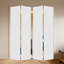 18 po X 80 po Porte pliante en vinyle blanc uni avec trousse de quincaillerie