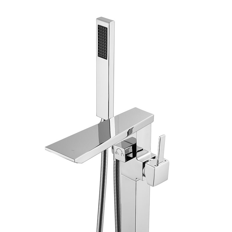 Robinet de baignoire autoportant, Chrome poli