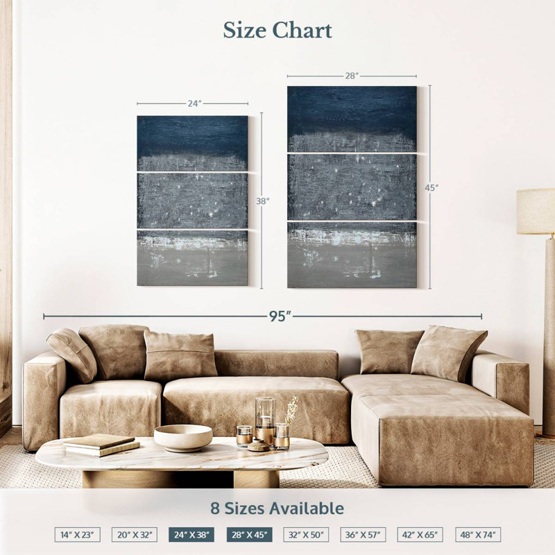 Avery Astral Blues, 38" H x 24" W