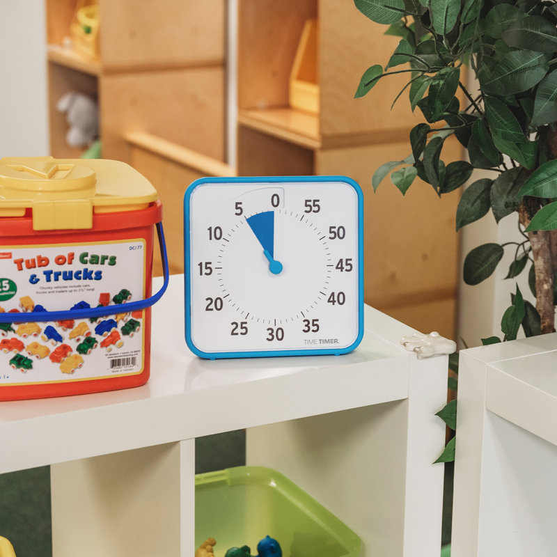 Time Timer Original 8" - Learning Center Classroom Set (Set of 3), Yellow/Red/Blue