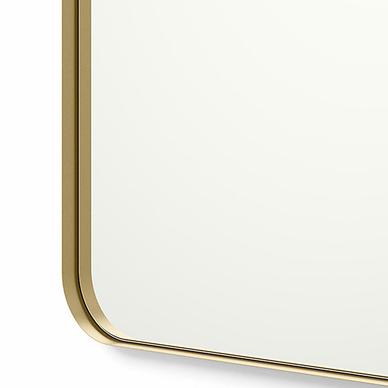 Jonasia Metal Wall Mirror, 36" x 24", Gold