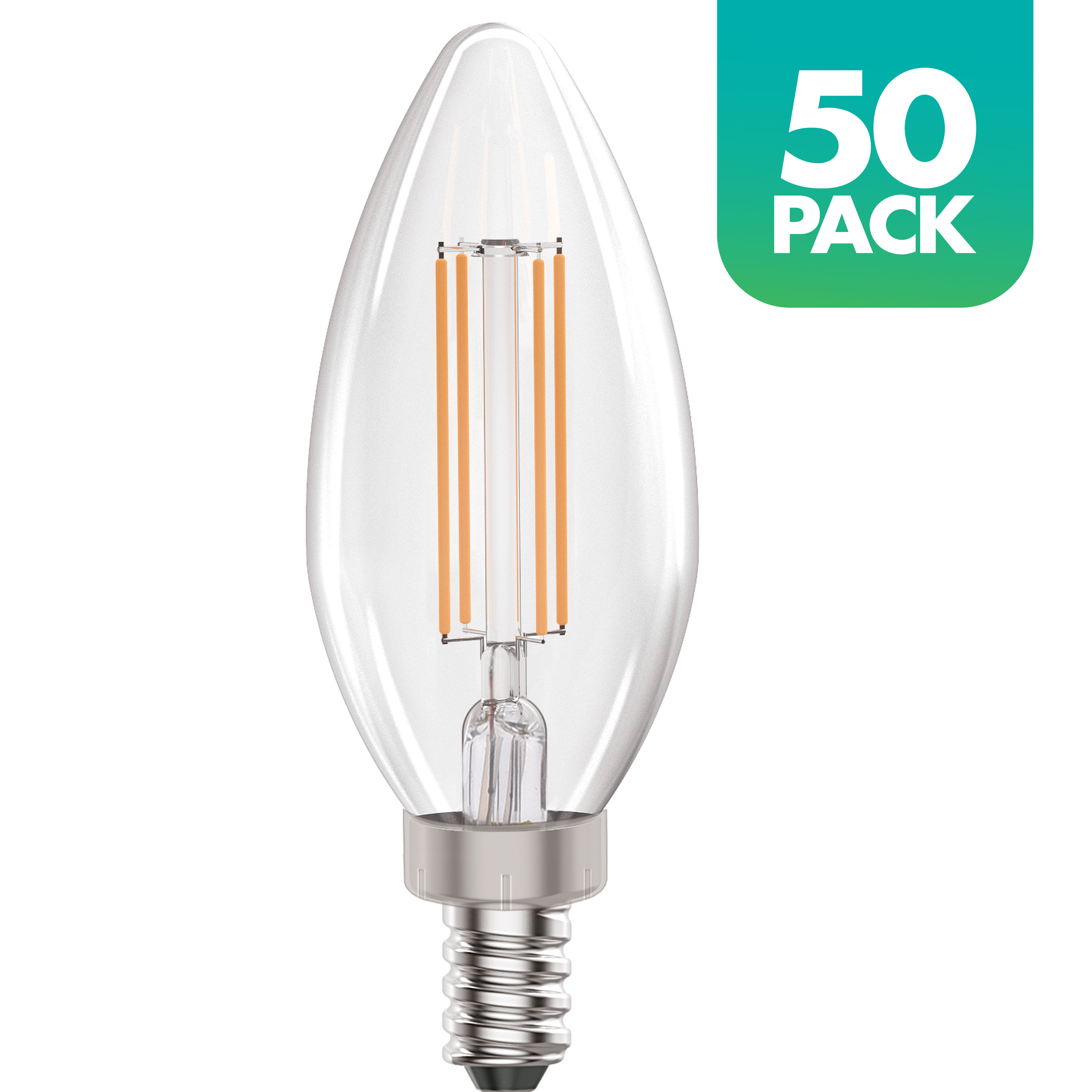 Westinghouse Lighting C35 4,2-Watt (40-Watt Equivalent) E14 Base Clear  Dimmable Filament LED Lamp