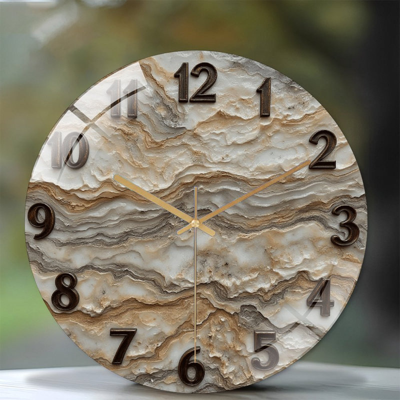 Horloge murale en marbre