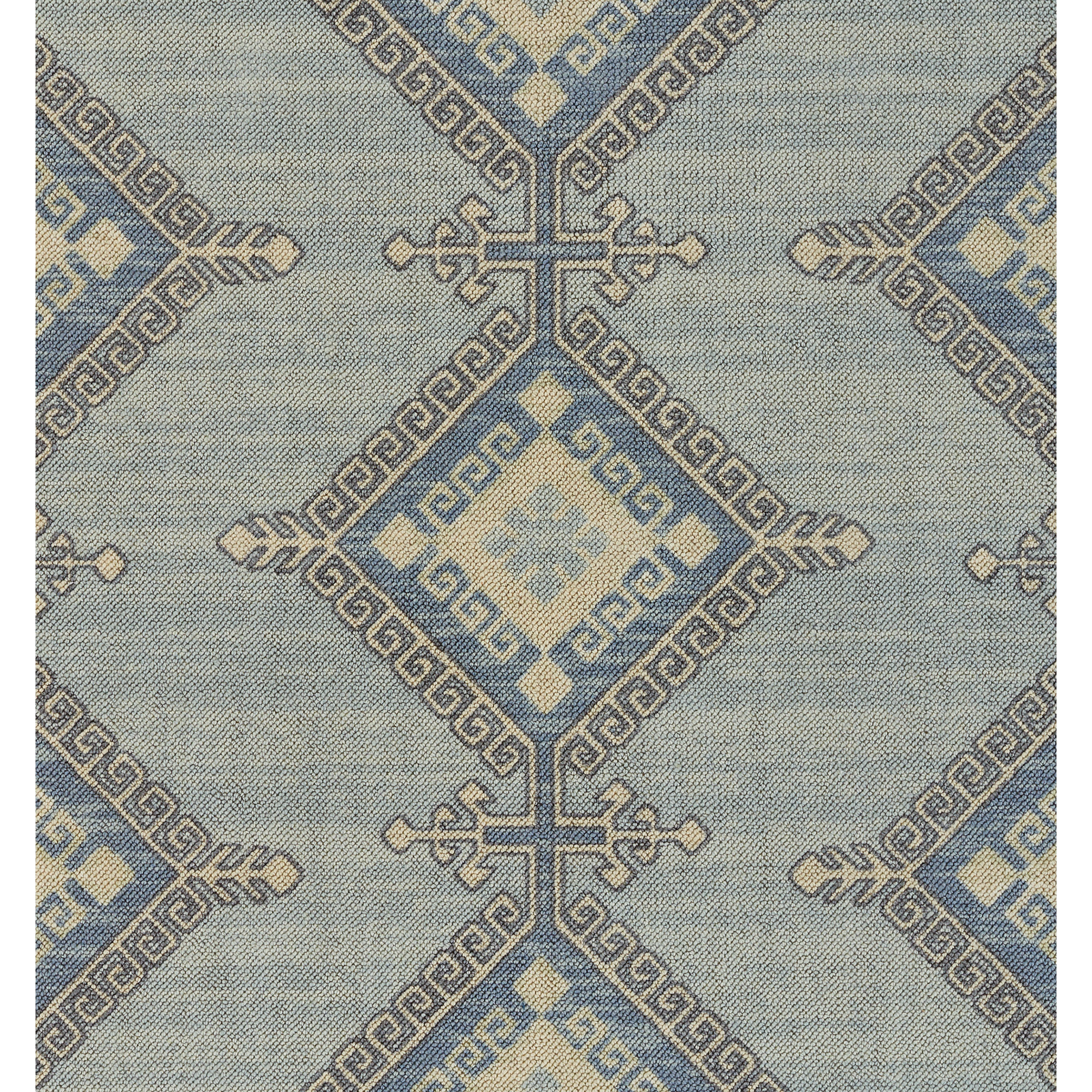 Aldona Blue/Brown Rug, Rectangle 5'3" x 7'6"