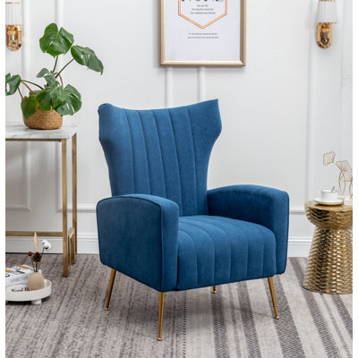 Fauteuil à oreilles Floreal de 27,5 po de large Floreal