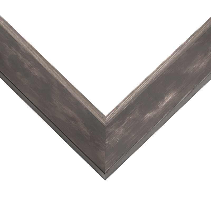 Mucella Wood Picture Frame with Mat, Silver/Grey, 10" x 13" Matted to 7" x 10"