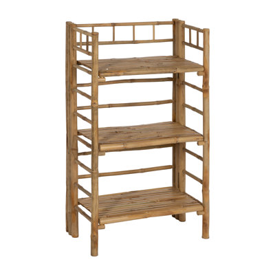 61cm W Bamboo / Rattan Shelving Unit