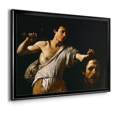 David with the Head of Goliath (Vienna Version)-Caravaggio-Framed Gallery Wrapped Canvas-c. 1607