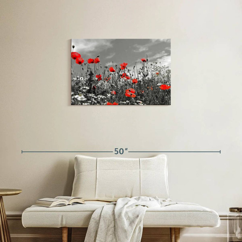 Champ de coquelicots, H 20 po x l 30 po