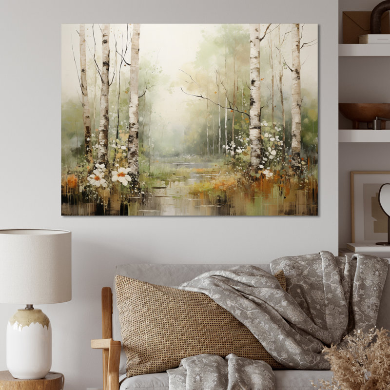 «Blumefeld Minimalisme Forest Woods II», reproduction d'art sur toile, H 34 po x l 44 po x P 1,5 po, Toile tendue