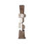 White+Brown Free Form Solid Wood Decorative Object