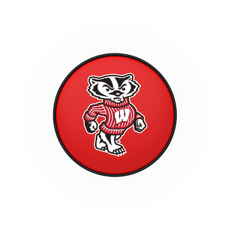 NCAA Swivel Bar & Counter Stool, Bar Stool (30" Seat Height), Wisconsin (Bucky)
