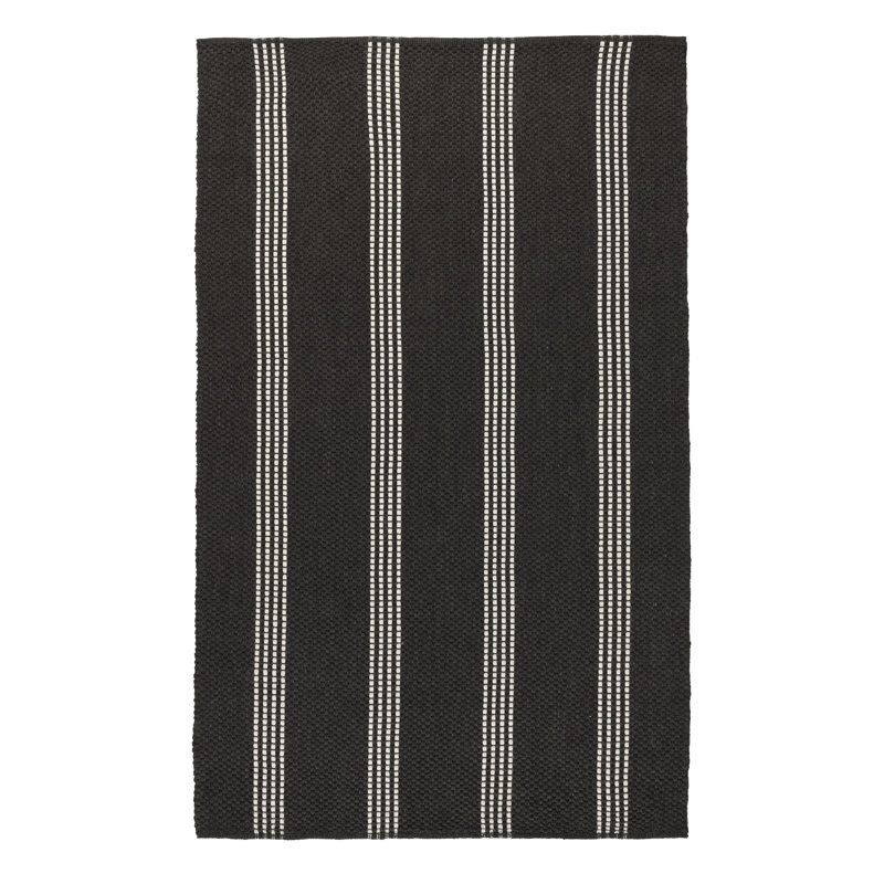 Tapis rayé performance tissé à la main Sorrento, Rectangle de 5 pi x 8 pi