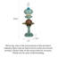 Grande figurine de sol de dessin animé avec plateau de service, statue décorative en résine, table d'appoint originale pour salon et entrée