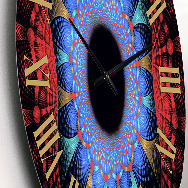 Fractale portail magique - horloge murale moderne, Petit