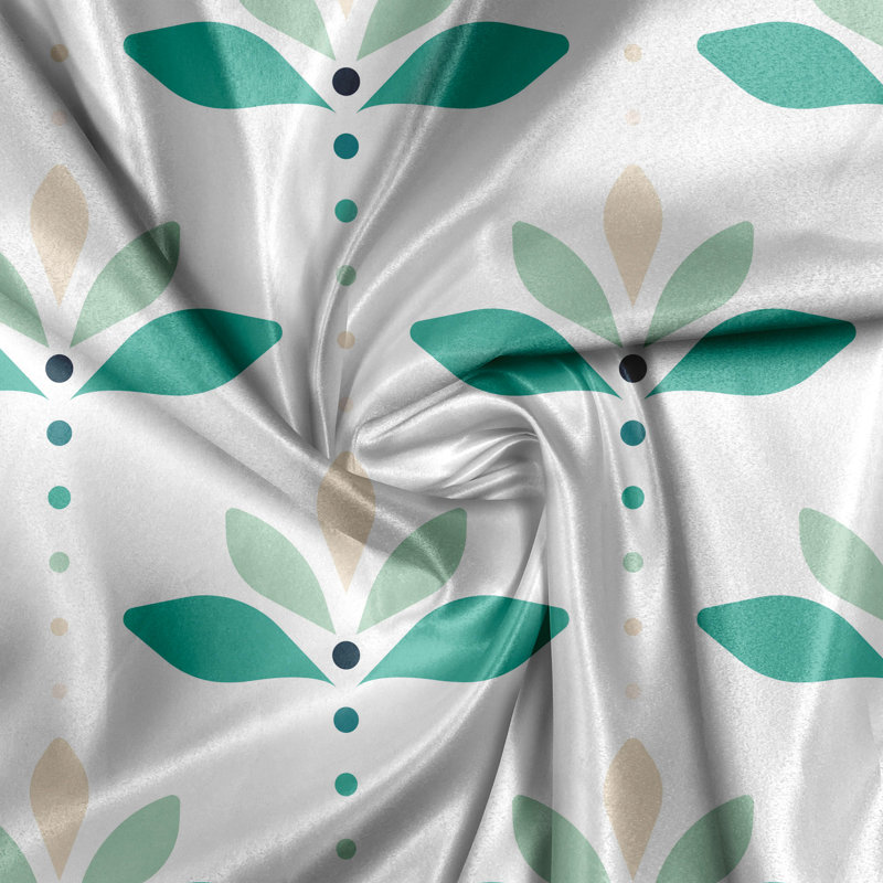 Arelie Polyester Semi Sheer Curtain Pair