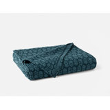 Mirada Organic Matelasse Floral Cotton Blanket