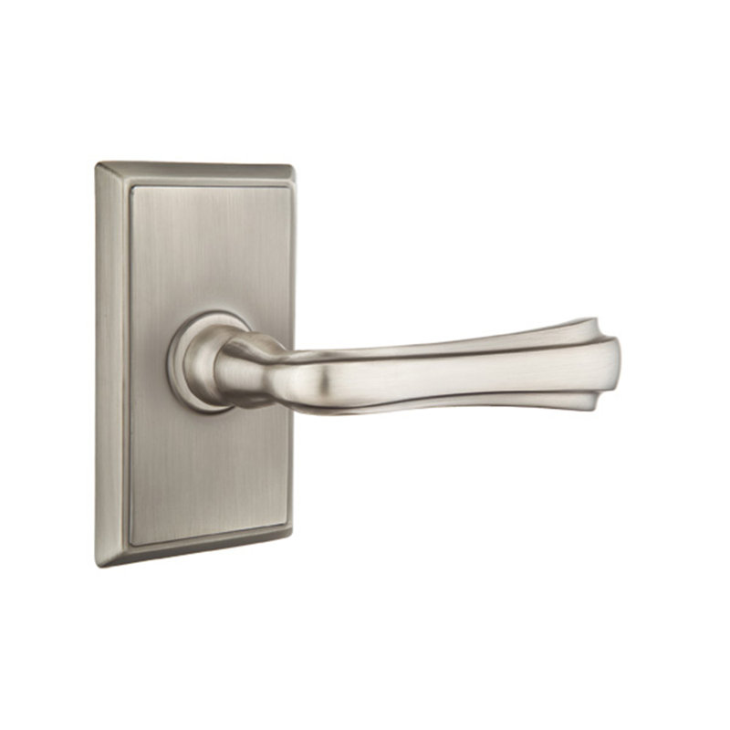 Levier de porte avec rosette Wembley, Droite, Nickel antique