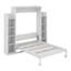 Lit escamotable double avec tablettes et DEL