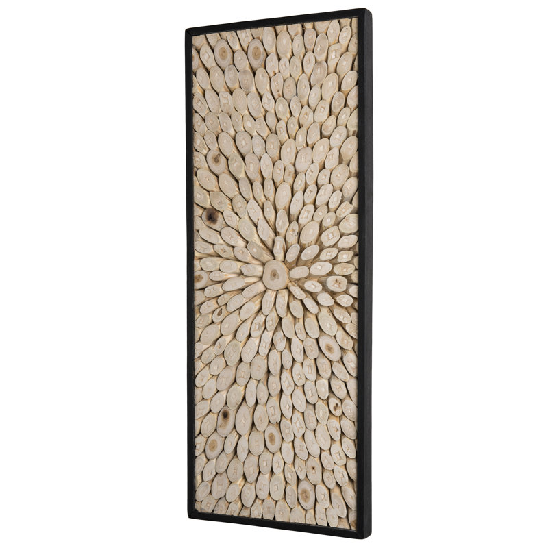 Handmade Abstract Wall Decor on Solid Wood