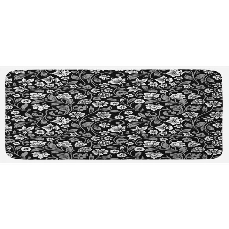 Wrought Studio Maryanne Print Absorbent Soft Non-Slip Kitchen Mat & Reviews