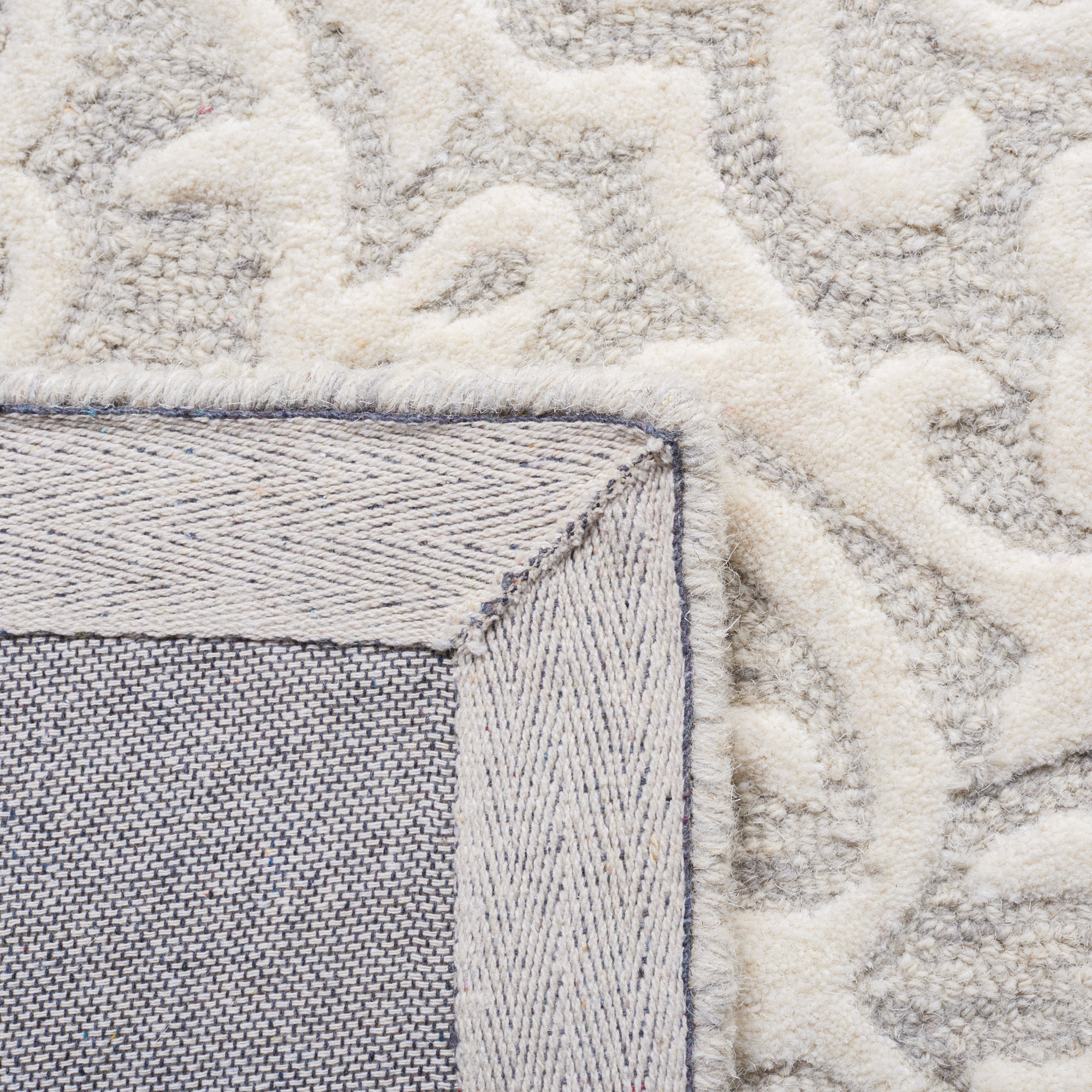 Aude Handmade Wool Rug, Rectangle 5' x 8'