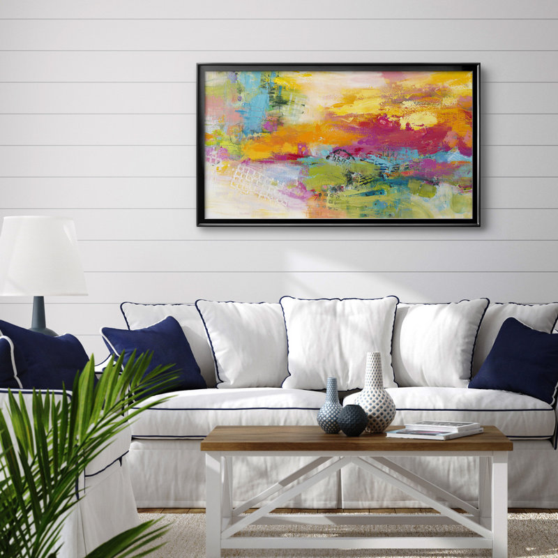 «Sailors Delight» - Toile encadrée de qualité supérieure - Prêt à être accroché, H 14,5 po x l 26,5 po x P 1 po