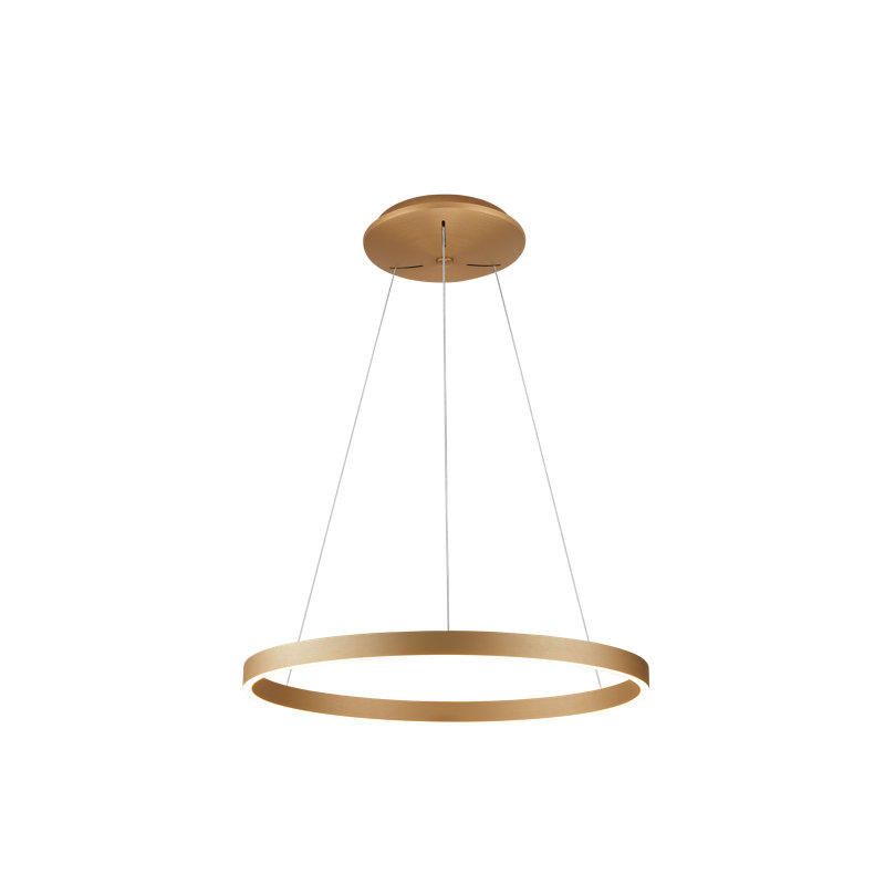 1 - Light LED Wagon Wheel Pendant, Black, 5cm H x 80cm W x 80cm D