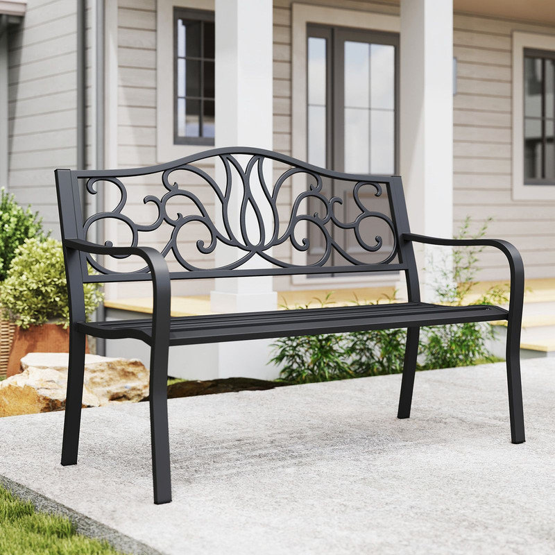 Metal Outdoor Bench