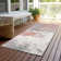 Machine Washable Indoor/Outdoor Cinead ACN1685 Coral Rug