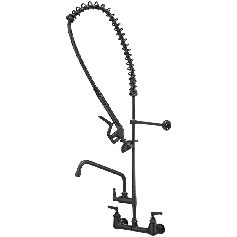 VIBRANTBATH Pull Down Kitchen Faucet, Matte Black