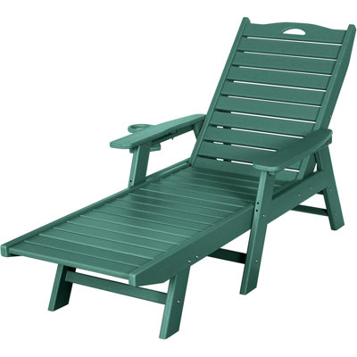 Outdoor Chaise Lounge Hdpe Reclining Chair