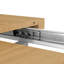 Table de salle à manger extensible 47,25 "-63", capacité de 4 à 6 personnes, couleur naturelle, et table en acier de 63 ", ton naturel, 4 à 6 places, robuste et robuste-1657622299